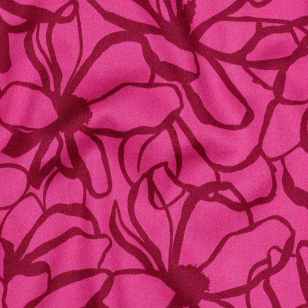 Baumwoll-Satin "Magnolia" von Nerida Hansen in Pink/Fuchsia
